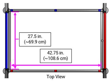 Diagram showing SUBMERSIBLE with locations and measurements