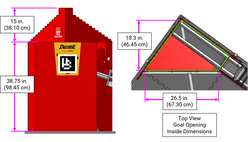 Image showing GOAL dimensions